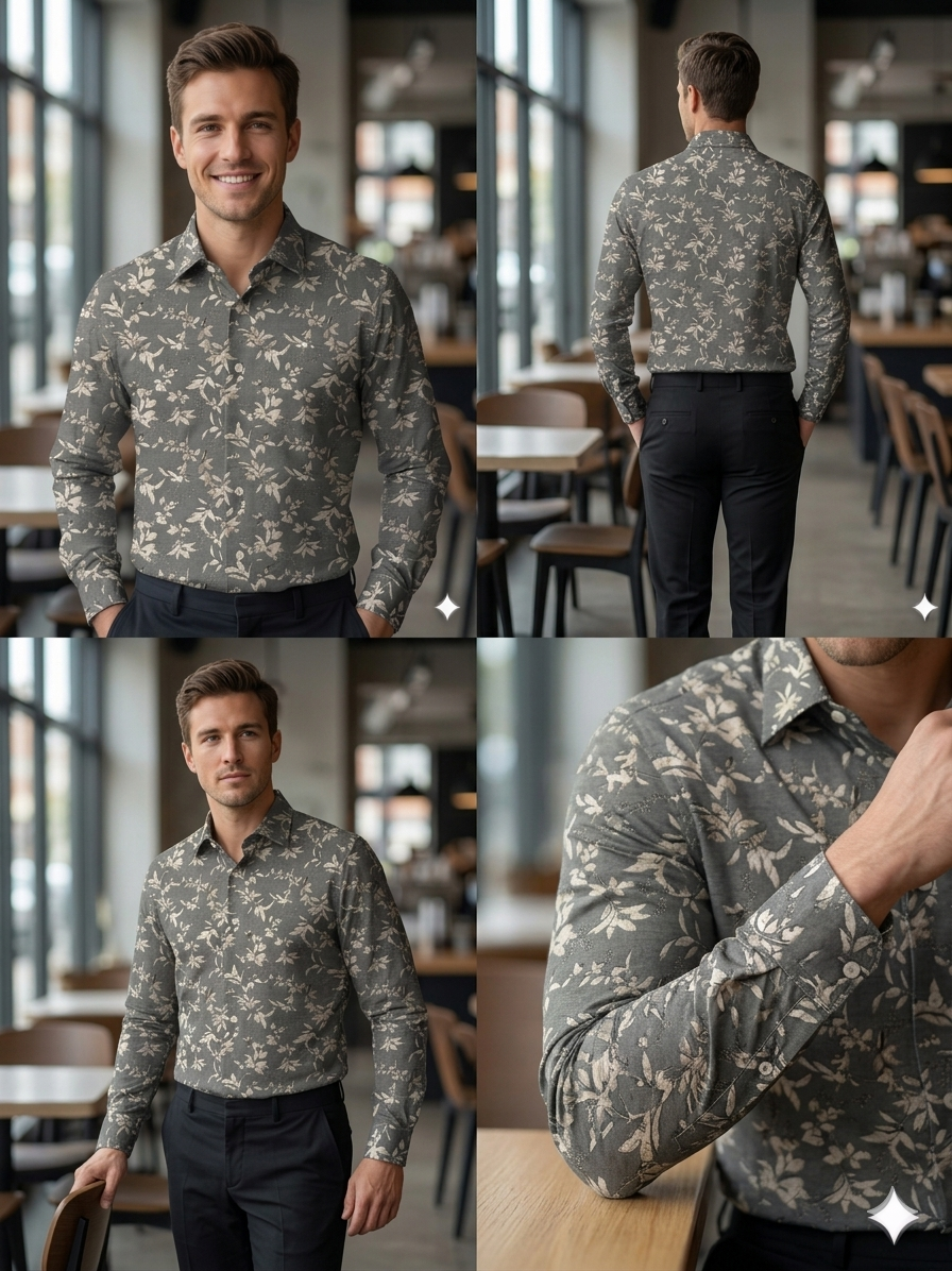 Printed cotton shirting