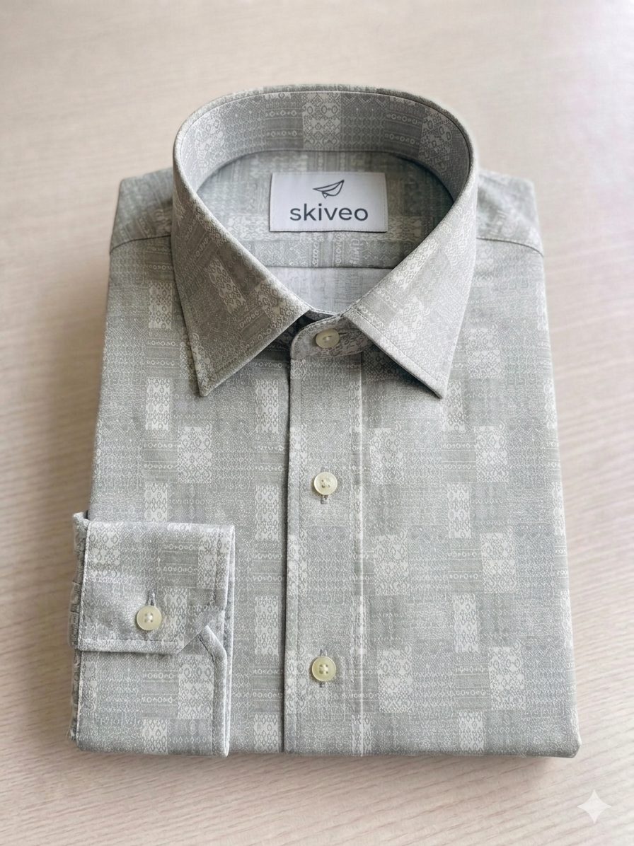 Printed shirt egyptian giza cotton