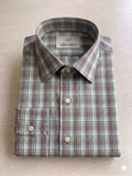 Leavandor - checkered cotton shirt