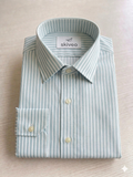 Turquoise - striped cotton shirt