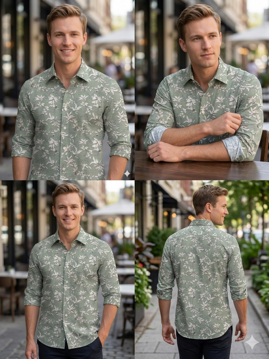 Printed cotton shirting