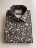 Printed satin shirting
