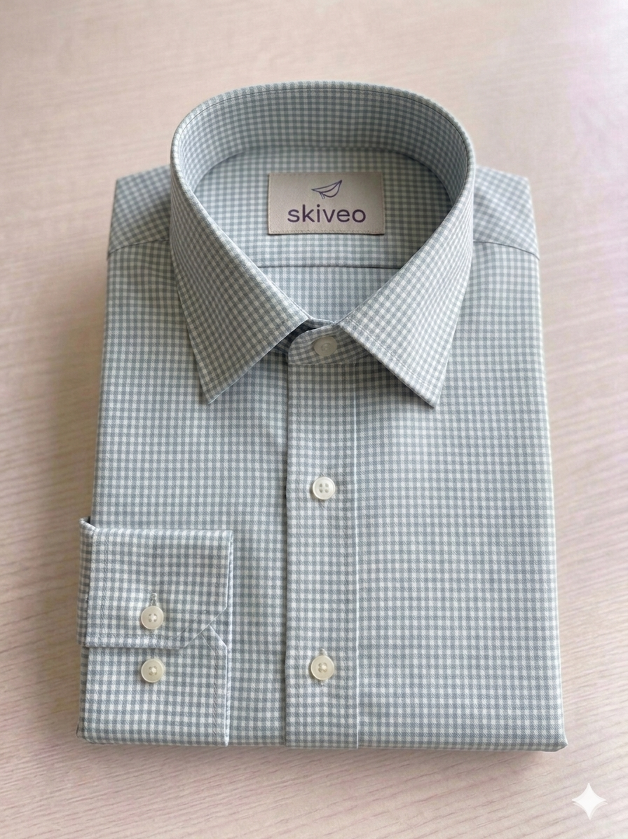 Pista - checkered cotton shirt