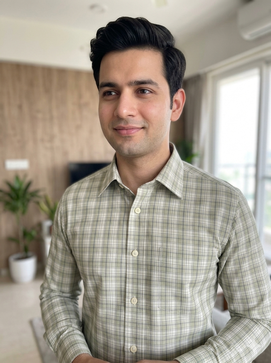 Pista - checkered cotton shirt