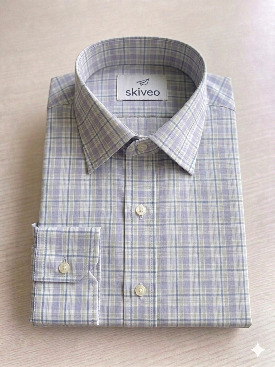 Move - checkered cotton shirt
