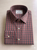 Red - checkered cotton shirt
