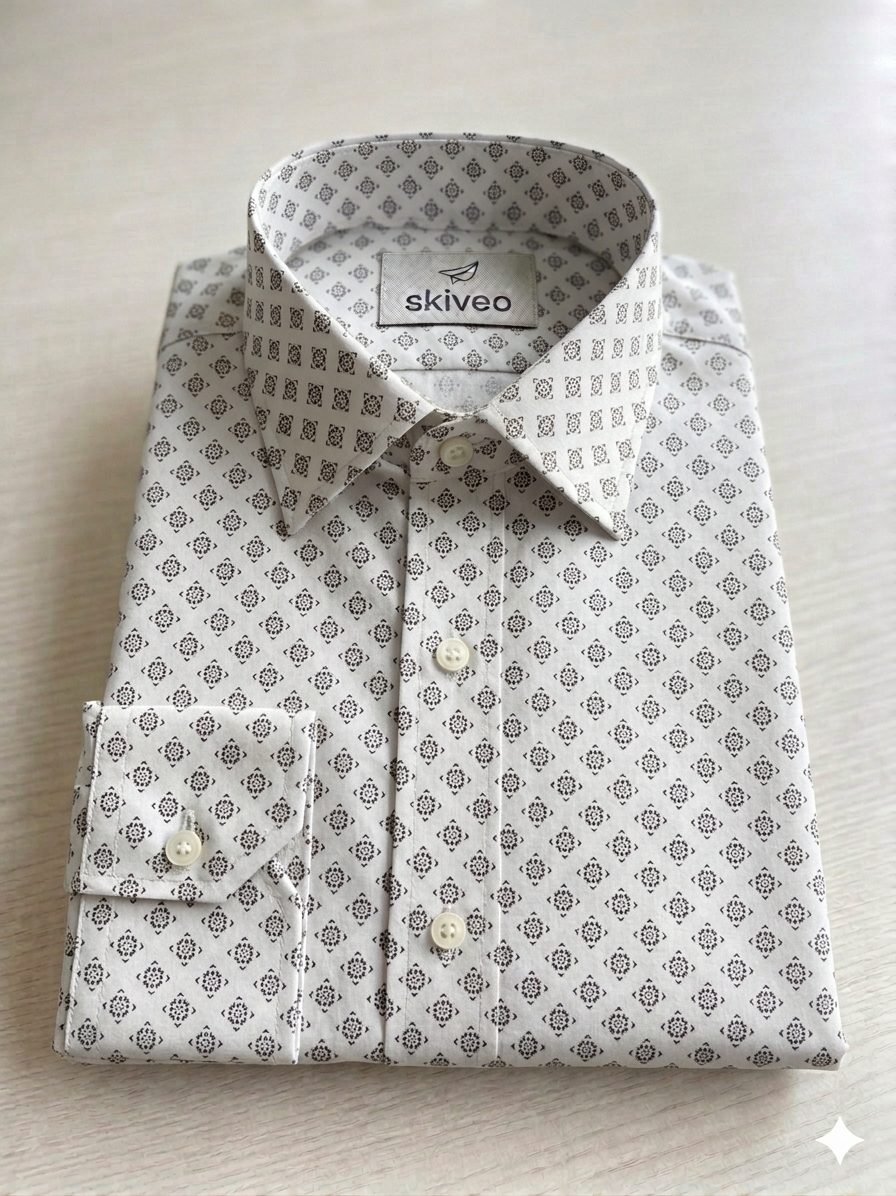White printed shirt